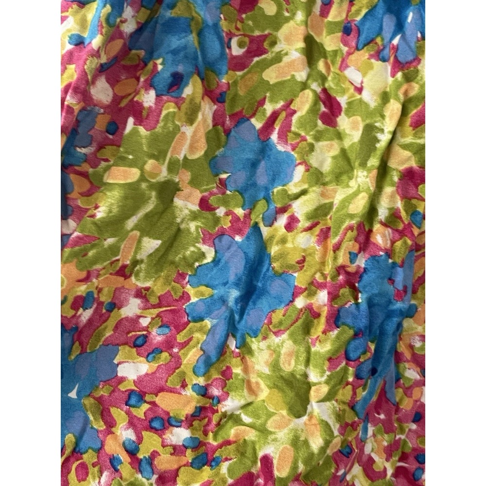 Natural Life Gigi Mini Dress Size M Scalloped Floral Boho Cottage Vacation Beach - Picture 4 of 10